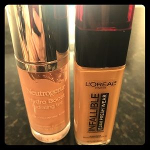 foundation bundle; Loreal & Neutrogena